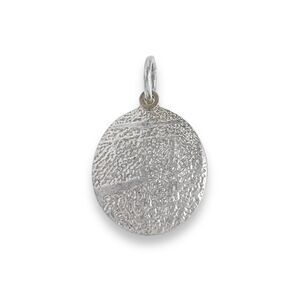 Vintage Sterling Silver 925 Textured Engraved "LORRIS" Pendant